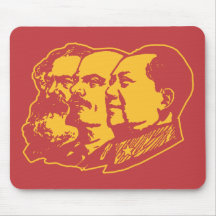 Marx Lenin Mao porträtt Mus Matta