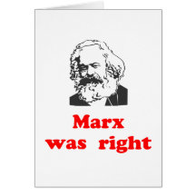 marx var höger #2 hälsnings kort