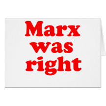 Marx var höger #2 hälsningskort