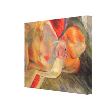 Mary Cassatt målning Sträckta Canvas Tryck