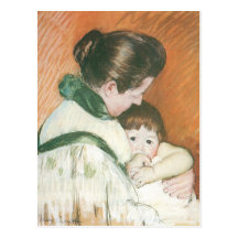 Mary Cassatt målning Vykort