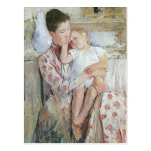 Mary Cassatt målning Vykort