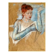 Mary Cassatt målning Vykort