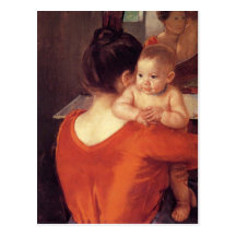 Mary Cassatt målning Vykort