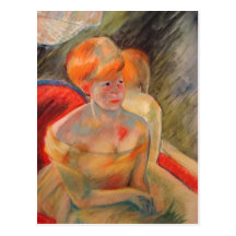 Mary Cassatt målning Vykort