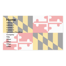 Maryland flagga visitkort mallar