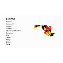Maryland flaggakarta visit kort