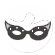 Maskera Runda Klistermärken
