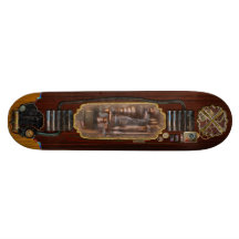 Maskinisten - Steampunk - 5 rusar halvt automatisk Skate Board Decks