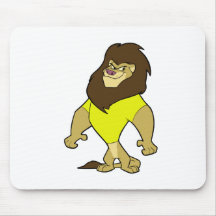 Maskot - lejon gult mus matta