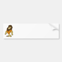 Maskot - lejon orange bildekal