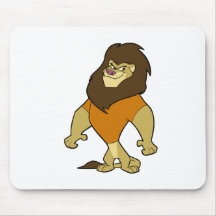Maskot - lejon orange musmattor