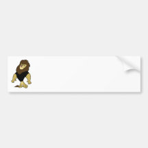 Maskot - lejon svart bildekal
