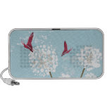 Maskros- och fjärilsklotter laptop högtalare