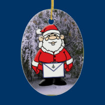 Mason Santa i snowen julgransprydnader