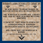 Masonic arbete affischer