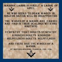 Masonic arbete affischer