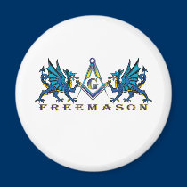 Masonic drakar magneter