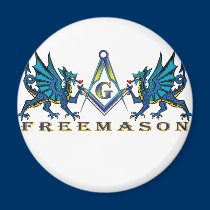 Masonic drakar magneter