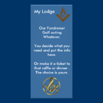 Masonic Fundraiser ställkort