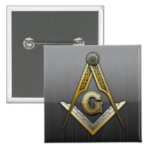 Masonic kvadrera och passare knapp