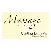Massagetext Visitkort Mallar