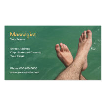 Massagist visitkort