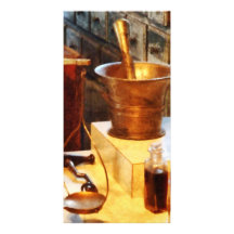 Mässingsmortel och Pestle Fotokort