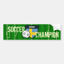 Mästare för Sverige sverigefotboll Bildekaler