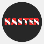 masterdiver kopierar runda klistermärken