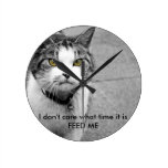 mata som mig, tar tid på katten väggklockor