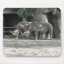 Mata Time för rhinosna Mousepad Musmattor