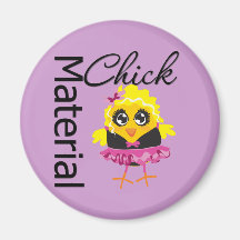 Materiell chick magnet för kylskåp