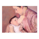 Maternite Mary Cassatt, 1890 Vykort