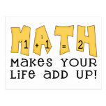 Math gör ditt liv att tillfoga upp vykort