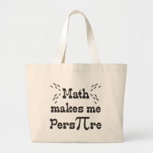 Math gör mig Pers-PI-beträffande - den roliga Math Tygkassar