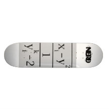 math_html_bd35b91 Nerd Skate Board Deck