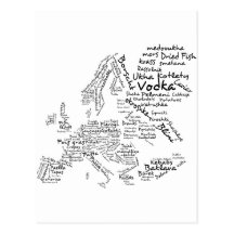 Matkarta av Europa Vykort