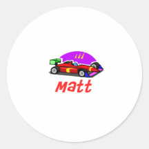 Matt Runda Klistermärken