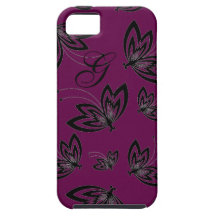 MATTA IPHONE 5_VIBE_MOD FJÄRILAR 07 för CHIC_CASE iPhone 5 Cover