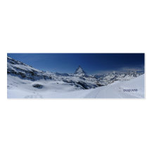 Matterhorn bokmärke visitkort
