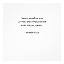 MATTHEW 11:28 INDIVIDUELLA INBJUDNINGSKORT