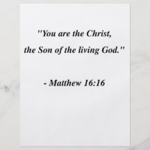 MATTHEW 16:16 PERSONLIGA FLYGBLAD