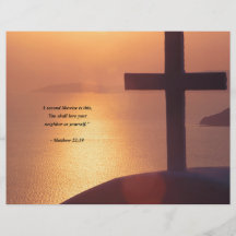 MATTHEW 22:39 FULL FÄRG FLYGBLAD