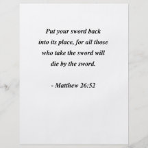 MATTHEW 26:52 FLYG BLAD