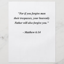 MATTHEW 6:14 FLYGBLAD