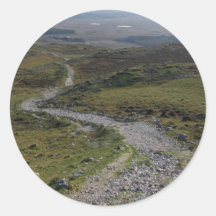 Maum Ean slinga i den Inagh dalen Irland Klistermärke