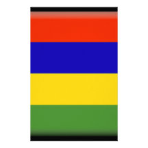 Mauritius Flag Customized Stationery
