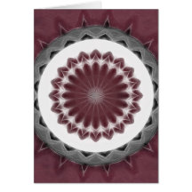 Mauve Kaleidoscopekonst 1 Hälsningskort