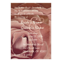 MAUVE rosa rosbröllopinbjudan